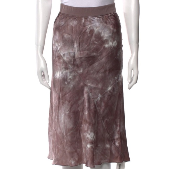 ATM ANTHONY THOMAS MELILLO Tie-Dye Silk Pull-On Skirt - Picture 3 of 8